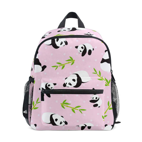 Childrens Backpack, Kids Schoolbag Animal Cute Panda Bear Students Bookbag for Boys Girls, Chest Strap One Size