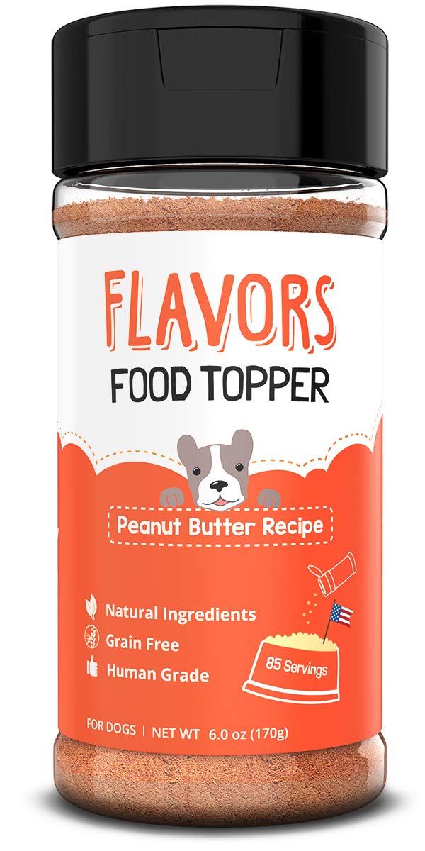 BEAUMONT BASICS Flavors Food Topper and Gravy for Dogs - Peanut Butter Recipe, 6.0 oz. - Human Grade, Grain Free - Perfect Kibble Seasoning and Treat Mix for Picky Dog or Puppy