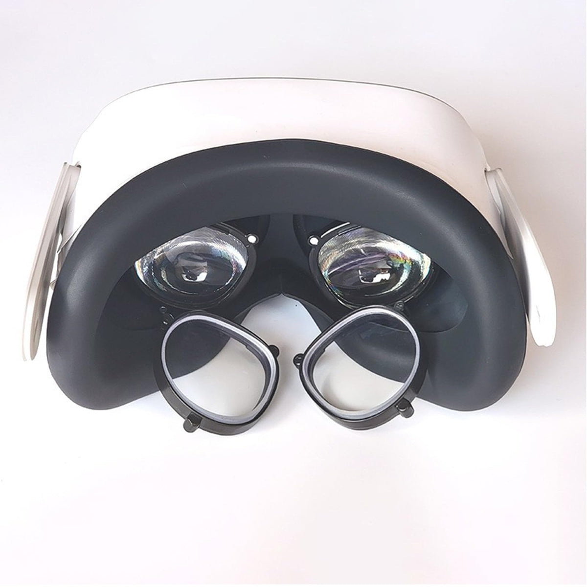 Growalleter VR Lens Protector Frames for Meta Quest 2/3S Accessories, Magnetic Eye Glasses Spacer Compatible with Quest 2/Quest 3S Lenses, Metal frames (for Quest 2/3s - With anti-blue light lenses)