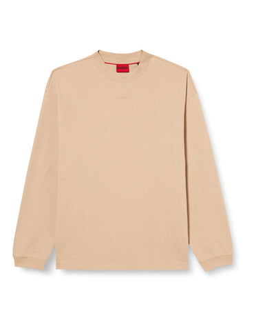 HUGO Men's Daposo T-Shirt, Medium Beige267, L