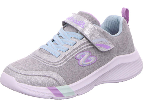 Skechers Kids Girls Dreamy Lites-Ready to Shine Sneaker, Light Grey, 7 Toddler