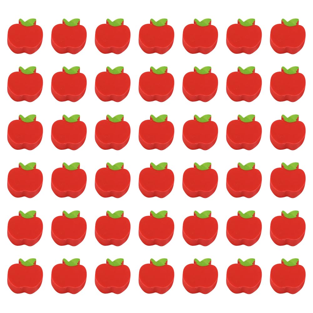 60 Pcs Mini Apple Erasers Small Fruit Erasers Tiny Cute Pencil Erasers Kids Novelty Erasers Fun Student Erasers School Reward Supplies