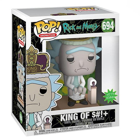 Funko Pop! Deluxe: Rick and Morty - King of $#!+ with Sound, Multicolour