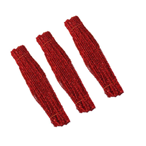 NUOBESTY Art Cleaner 300pcs Cleaner Cleaners Fuzzy Stem Supplies Christmas DIY Stick Twisted Stick Bendable Bar Christmas Tree Decorate Bar Colorful Child Fuzzy Stick