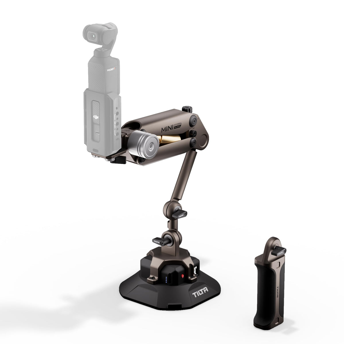 Tilta Hydra Alien Mini Ultimate Kit, Shock-absorbing Arm Set Compatible with DJI Action 3/4, DJI Pocket 3, Insta360 X4/X3, iPhone with Khronos - Desert Beige HDA-T15-C-DB