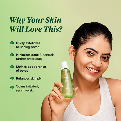 Dot & Key Cica Calming Skin Clarifying Toner with Green Tea & Niacinamide | For Acne, Oily & Sensitive Skin | 150ml