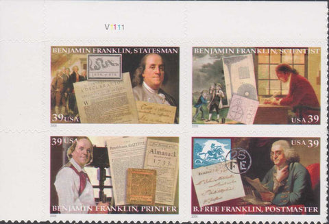 Benjamin Franklin 4X39Ãƒâ€šÃ‚Â¢ USA Postage Stamps