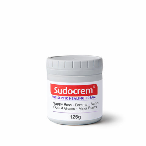 Sudocrem® Antiseptic Healing Cream, Zinc Oxide Cream for Nappy Rash, Eczema, Acne, and Minor Burns, 125g (Pack of 1)
