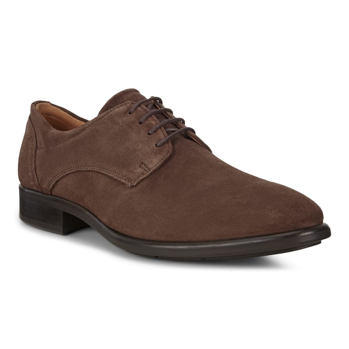 ECCO Men's Irving Lace-Up Flats, Coffee, 5 UK