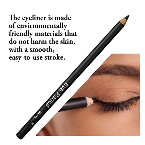 Generic Eyeliner Pencil Set, Waterproof, Easy to Color, Smudge Proof Long Lasting Makeup Eye Liner; [5-in-1] Eyeliner *1; Eyebrow Stencil *3; Eyebrow Razor *1, Black #-0312035