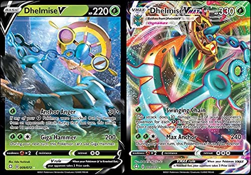Dhelmise Vmax 010/072 - Shining Fates - Pokemon Ultra Rare Card Lot