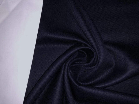 Suiting Super 130S Australian Merino Wool 58" Wide Navy Twill Color [15674]