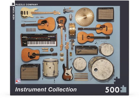New York Puzzle Company - Jim Golden Instrument Collection - 500 Piece Jigsaw Puzzle for Adults by Jim Golden
