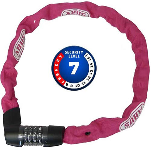 ABUS Chain Lock Tresor 1385, Combination Lock, Made of Hardened Steel, 7 mm Square Chain, ABUS Security Level 7