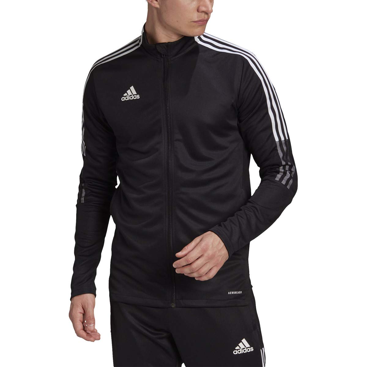adidas Men's Tiro 21 Track Jacket, Black, Small