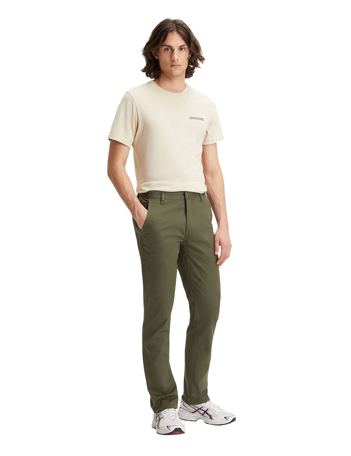 Dockers Men's, ALPHA ORIGINAL KHAKI Pants, Dockers Olive, 31W / 34L