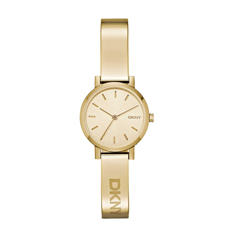 DKNY Women's Soho Quartz Stainless Steel Dress Watch, Color: Gold (Model: NY2307)