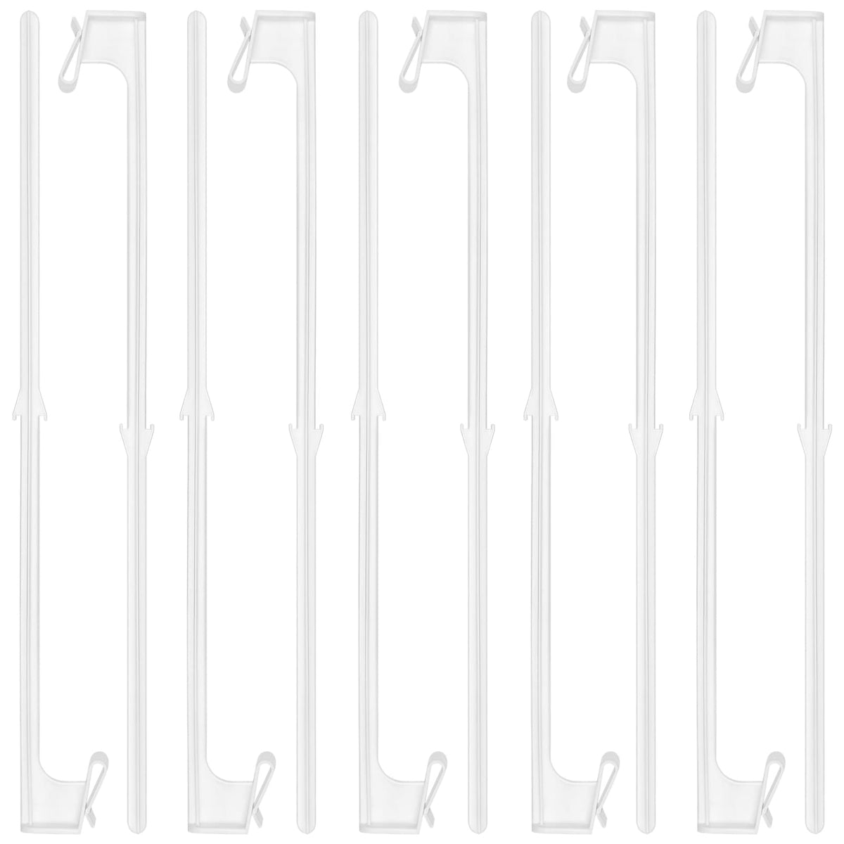 Yardwe 10pcs Car Window Flag Pole Holder Plastic Vehicle Window Flag Poles Clip Flag Mount Support Holders for Cars Trunks (44cm
