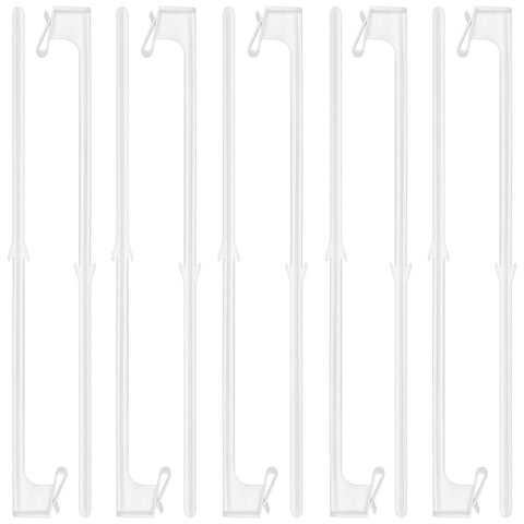 Yardwe 10pcs Car Window Flag Pole Holder Plastic Vehicle Window Flag Poles Clip Flag Mount Support Holders for Cars Trunks (44cm