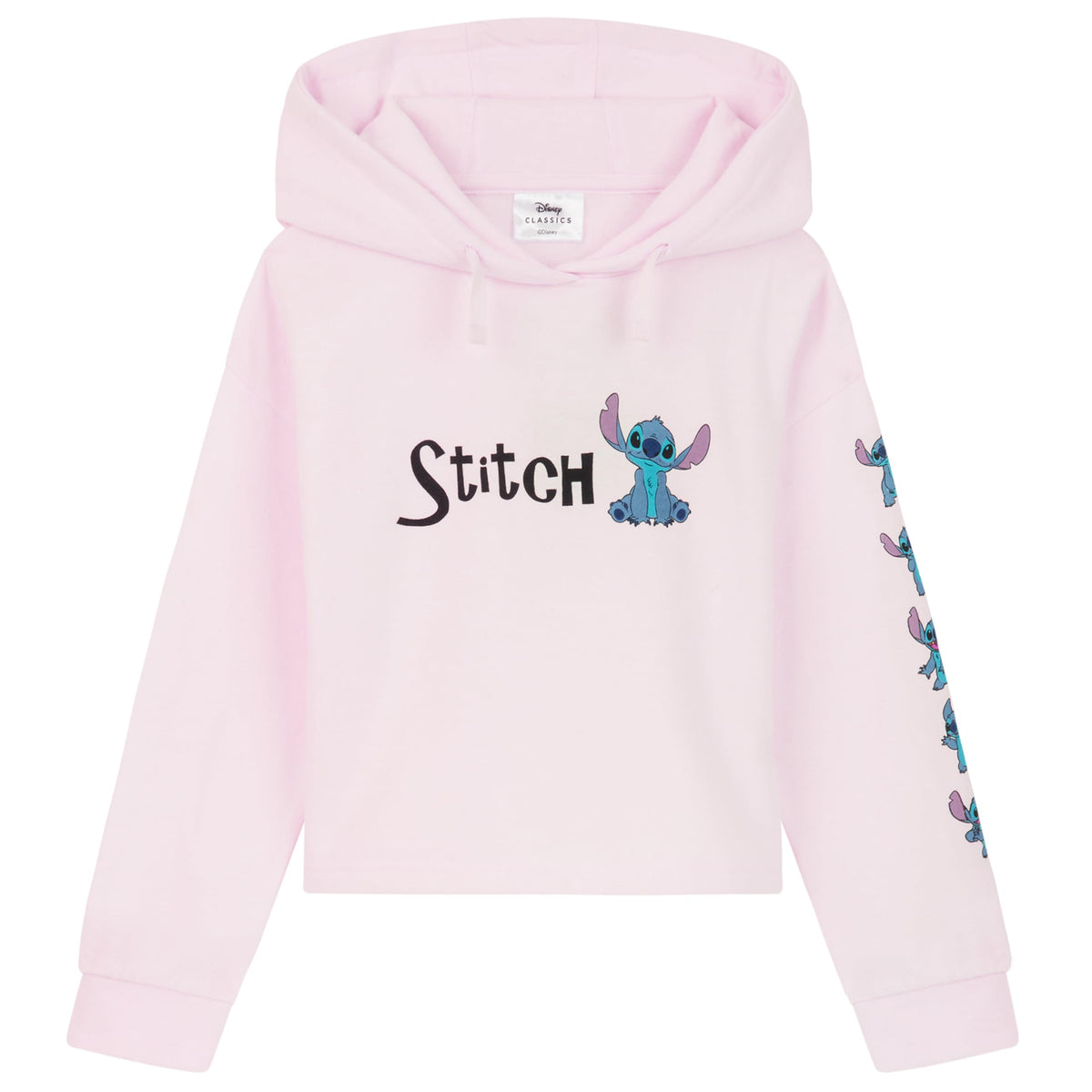 Disney Hoodie for Girls, Stitch Sweatshirt, Fashion Top for Girls and Teens, Stitch Gifts (11-12 Years, Pink Hoodie)
