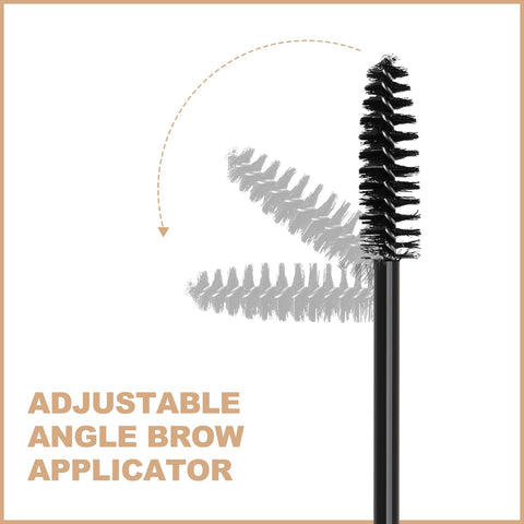 Boobeen Clear Eyebrow Styling Gel, Brow Shaping Wax with Flexible Applicator, Long Lasting Eyebrow Pomade for 3D Feathery Brows