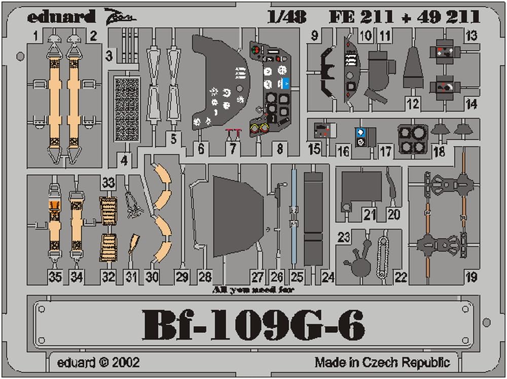 Eduard Accessories - FE211 Model-Making Accessory BF 109 G-6