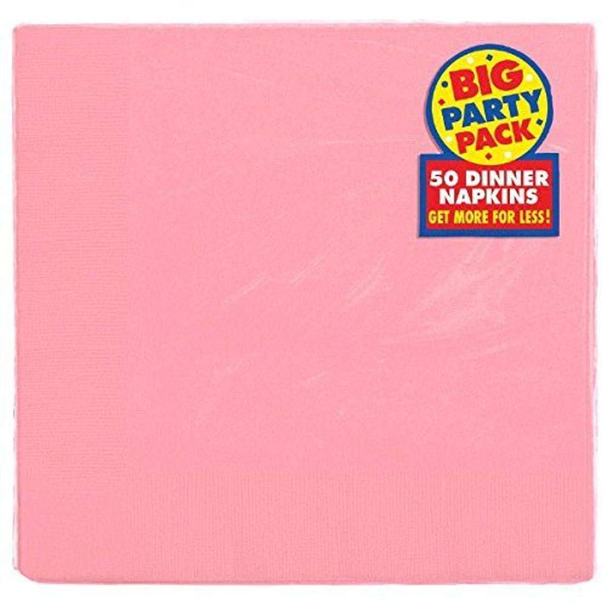 Amscan 2-Ply New Pink Dinner Napkins | Party Tableware | 12 Pk.