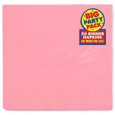 Amscan 2-Ply New Pink Dinner Napkins | Party Tableware | 12 Pk.