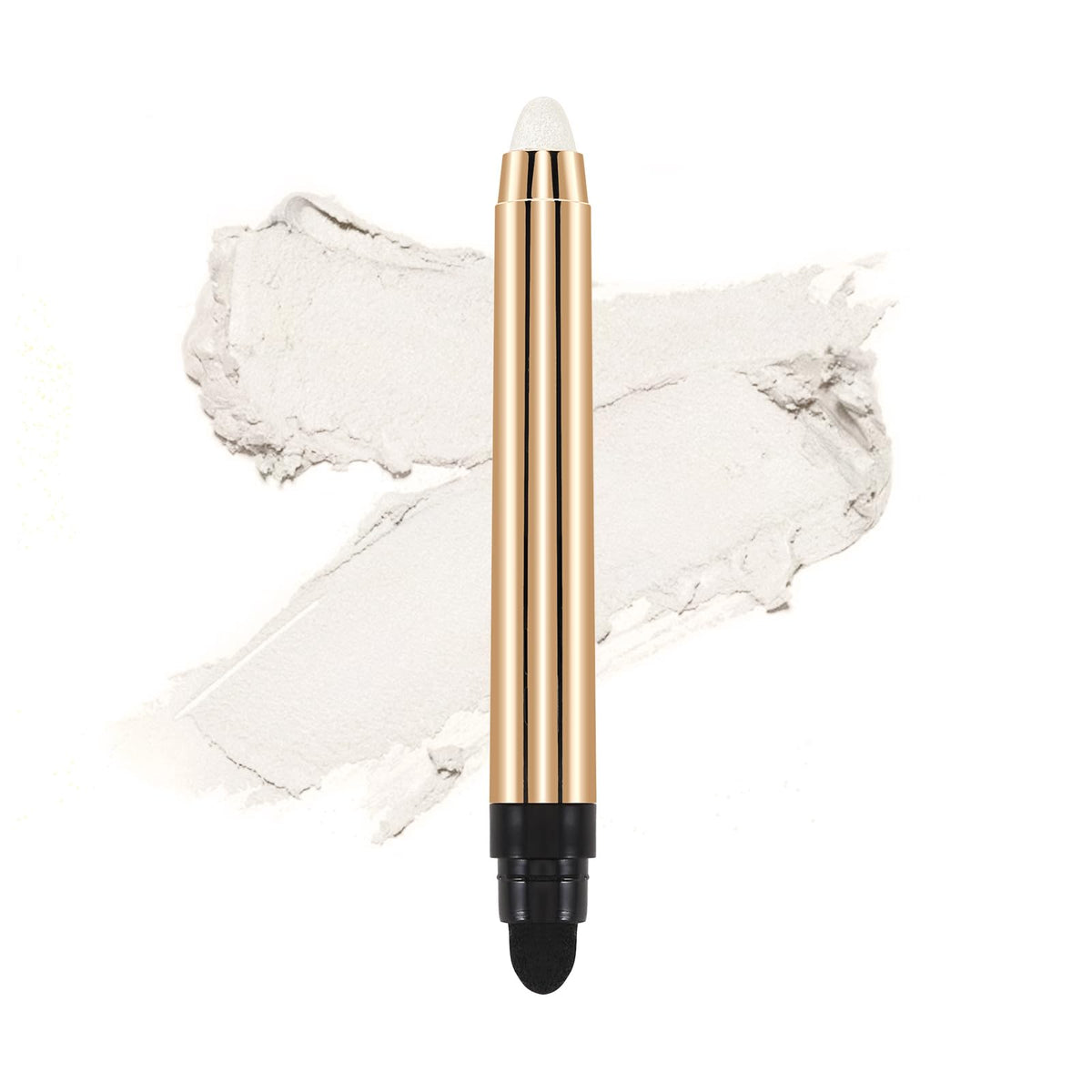 Apooliy Eyeshadow Stick, Glitter Metallic Eyeshadow Pencil, Cream Shimmer Highlighter Stick, Long Lasting Waterproof Brightener Eye Shadow Pen for Multi-Dimensional Eye Makeup
