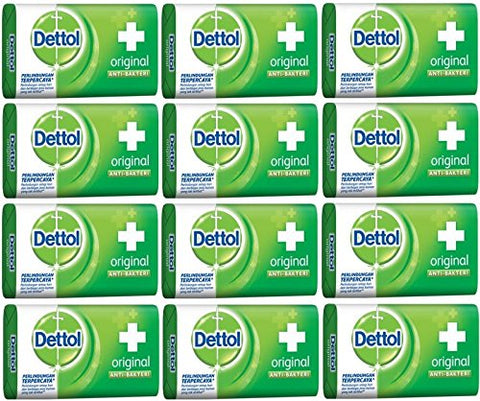12 x 65g Dettol Original Antibacterial Personal Protect Soap Bars