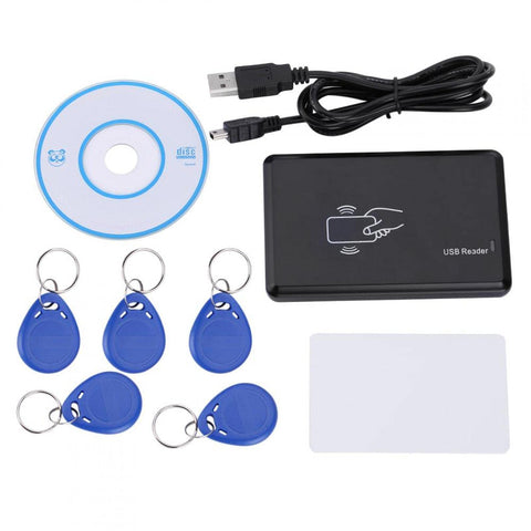 Nikou RFID Reader Writer Card Reader, USB ID Card Writer & Copier 125khz USB RFID Card Duplicator With 5PCS Key Tag