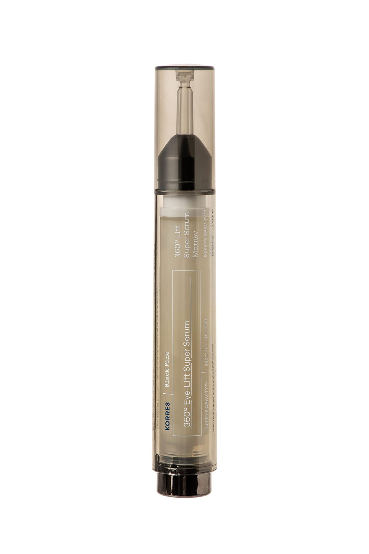 KORRES Black Pine 3D Eye-Lift Super Serum, Under Eye Serum for Dark Circles 15 Ml