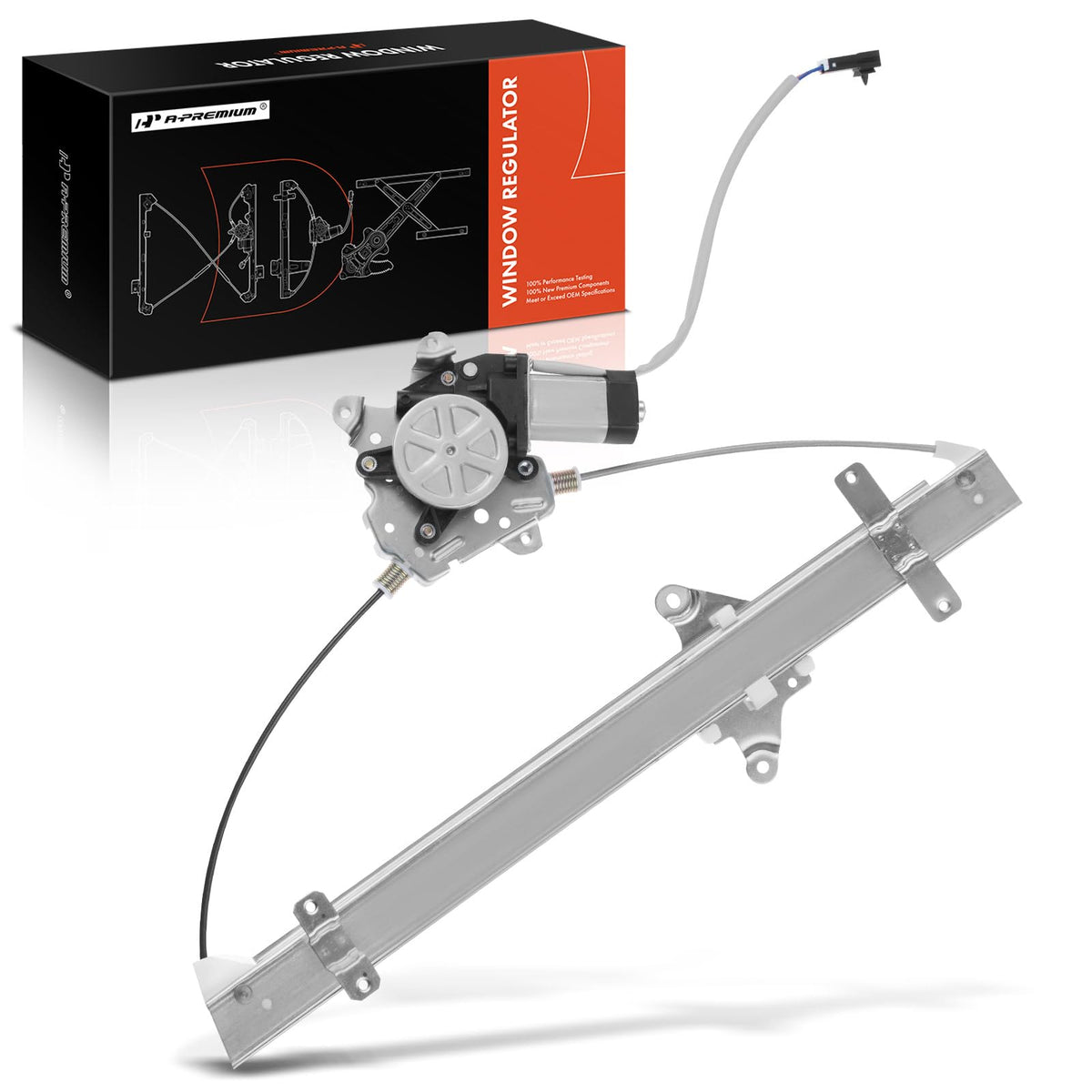 A-Premium Power Window Regulator with Motor Compatible with Nissan Maxima 1989-1994 Sedan Front Left Driver Side