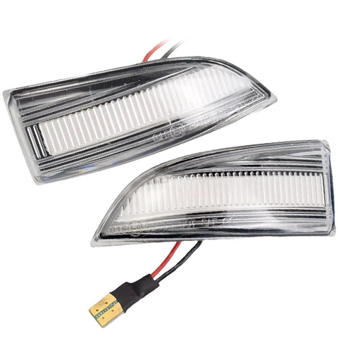 Hacreyatu LED Dynamic Sequential Turn Signal Side Mirror Indicator Light For Renault Megane MK3 Laguna III X91 Scenic Fluence Latitude Safrane(clean)