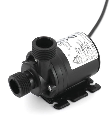 QWORK DC 12 V Water Pump 800 L/H 5 m, Brushless Submersible Water Pump for Fountain Pool Solar Circulation System Water Circulation System