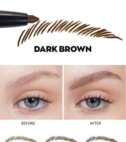Avon Micro Fine Eye Brow Definer - Twist Up Pencil-DARK BROWN (Pack of 3)