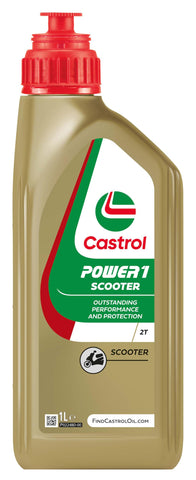 Castrol POWER1 Scooter 2T Motorcycle Oil 1L, Gold