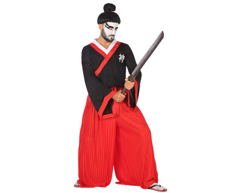 Atosa 53873 Costume Japanese Samurai Man XL Red-Carnival, Men