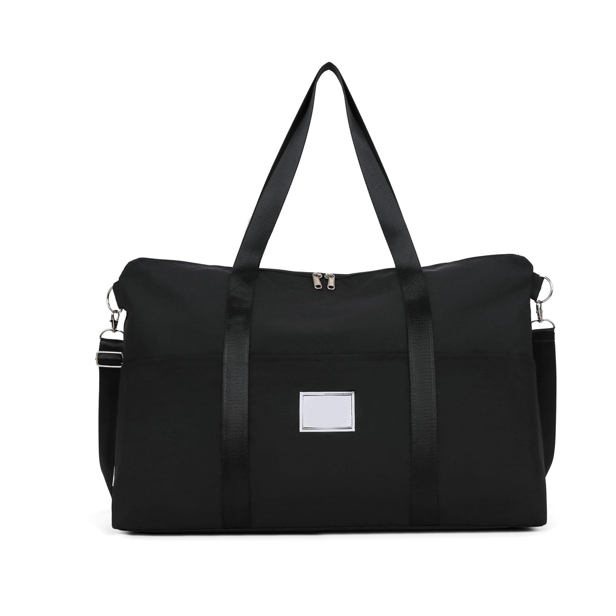Letuwj Large capacity travel bag gym bag travel organizer waterproof Black 50 * 35 * 18cm