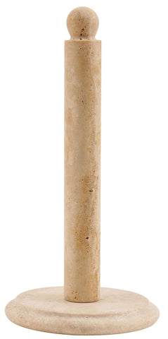 SPESHSTONES Paper Towel Holder 12.5" Inches Travertine Handmade Toilet Paper Holder Stand - Paper Towels Holder, Kitchen Towel Holder Stand, Bathroom Paper Towel Holder Stand