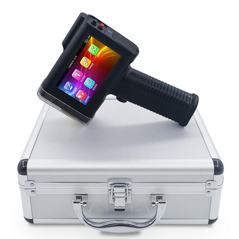 Handheld Portable Touch Screen Inkjet Printer Printing Height 2-25.4 mm, Used for Production Line Date Barcode Qr Code, Etc.