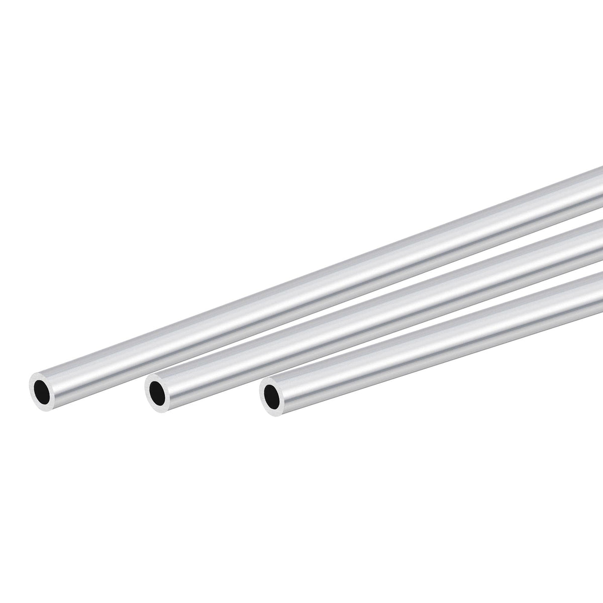 uxcell 6063 Aluminum Round Tube 6mm OD 4mm Inner Dia 300mm Length Pipe Tubing 3 Pcs
