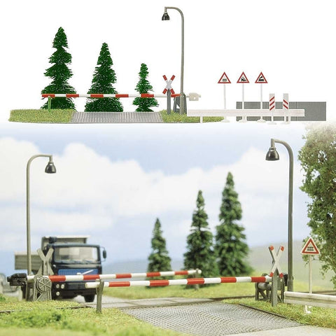 Busch 6040 Rail Level Crossing Scene HO Signals Scale Model Signals