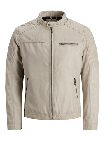 JACK & JONES Mens Suede Jacket Outerwear Top String L