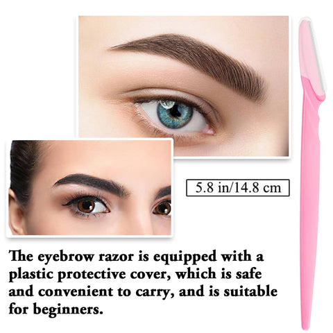 Generic Waterproof Eyebrow Pencil, Long-lasting Formula, Brow Shaping and Definition, Eyebrow Pencil *1; Eyebrow Stencil *3; Eyebrow Razor *1, Brown #-0419027
