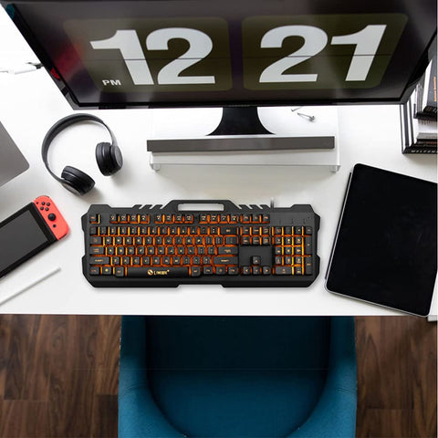 SOLUSTRE 2 Sets Keyboard Set Backlight Computer Gaming Backlit Keyboard Gaming Keyboard Modern RGB Keyboard Computer Keyboards Wired Mouse Wired Keyboard and Mouse abs Combination Shine t21