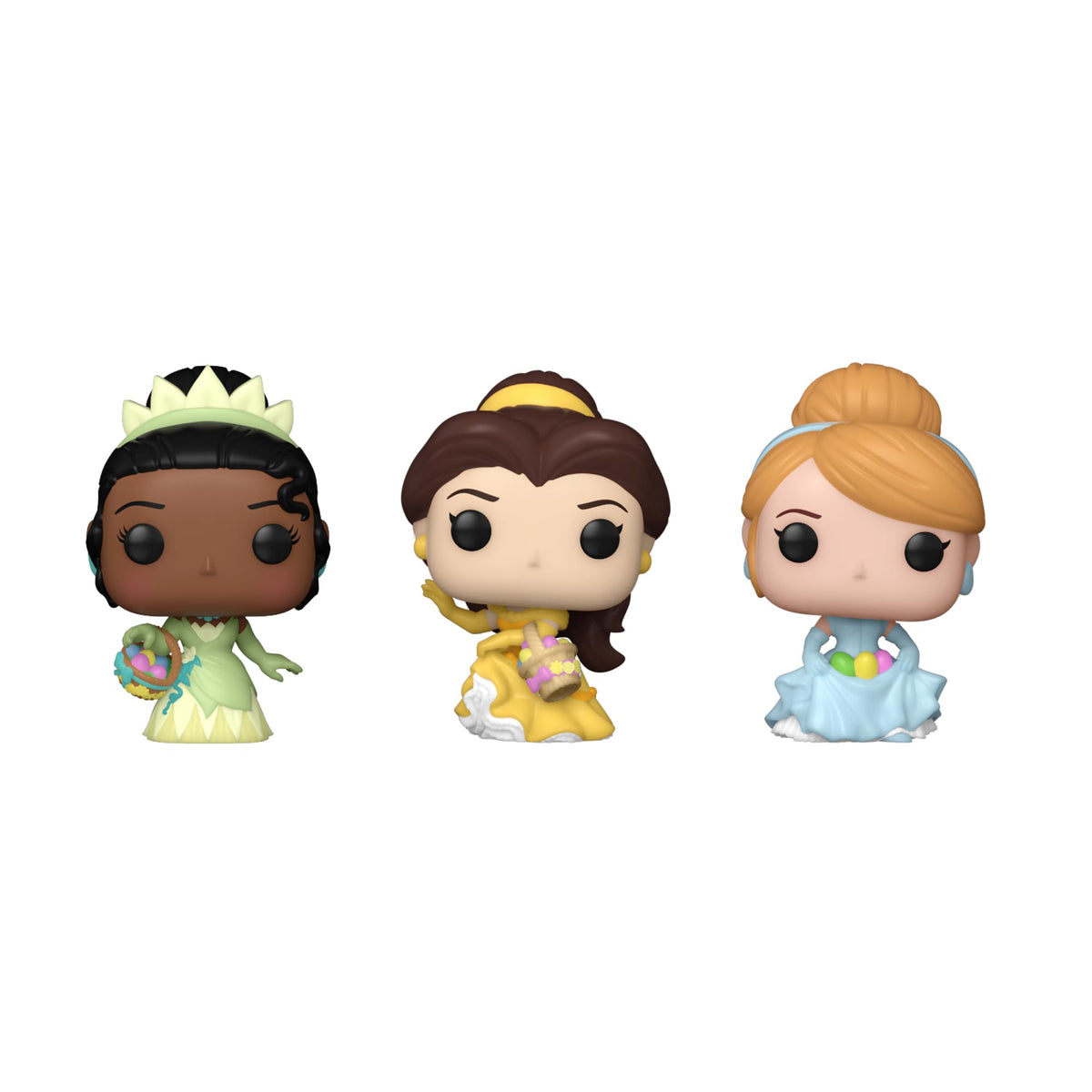 Funko Pocket Pop!: Disney - Easter Tiana, Belle, & Cinderella 3-Pack