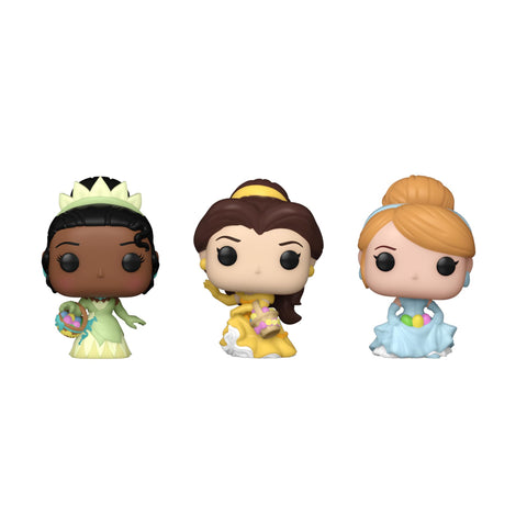 Funko Pocket Pop!: Disney - Easter Tiana, Belle, & Cinderella 3-Pack