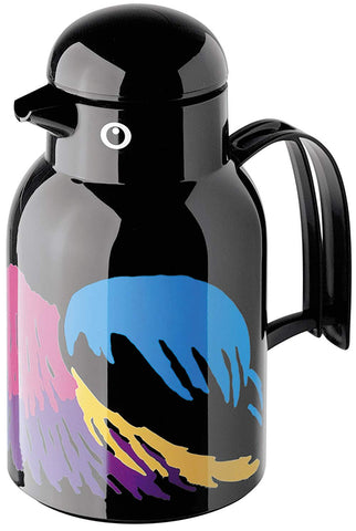 Helios Thermo Vacuum Jug Black-Bird 1 Litre, 30 x 30 x 25.5 cm