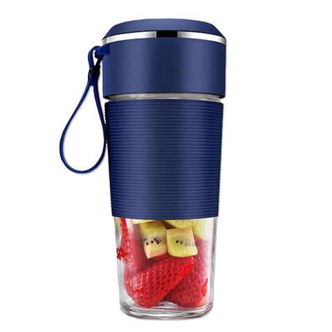 Maizoon Portable Blender for Shakes and Smoothies Personal Size Juicer Cup Travel Mini Mixer with 1200mah USB Rechargeable 3d 6 Blades for Home Sport Office Outdoors 300ml/10oz Blue